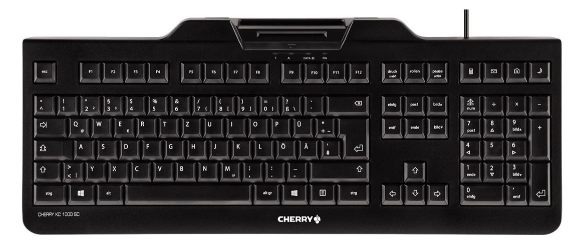 Cherry KC 1000 SC - Tastatur - USB - TL: Schweiz, QWERTZ