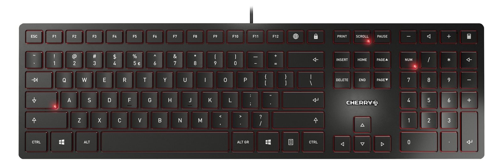 Cherry KC 6000 SLIM - Tastatur - USB - TL: EU, QWERTY