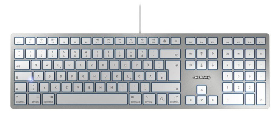 Cherry KC 6000 SLIM FOR MAC - Tastatur - USB - TL: Deutsch, QWERTZ