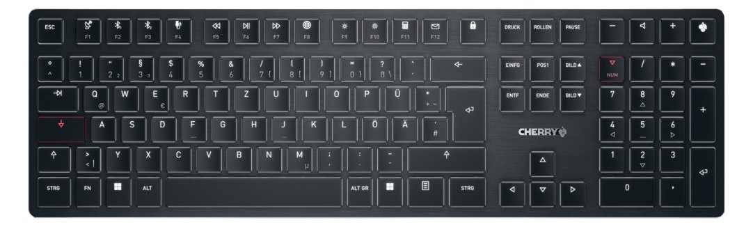 Cherry KW X ULP - Tastatur - hintergrundbeleuchtet - TL: Deutsch, QWERTZ