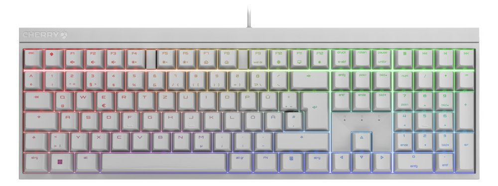 Cherry MX 2.0S - Tastatur - Hintergrundbeleuchtung - TL: Deutsch, QWERTZ