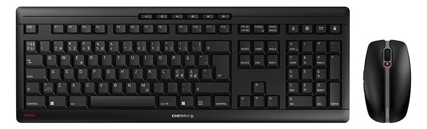 Cherry STREAM DESKTOP RECHARGE - Tastatur-und-Maus-Set - TL: Nordisch, QWERTY