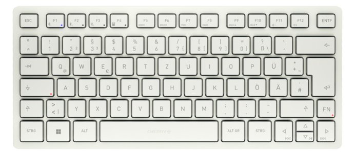 Cherry TAS KW 7100 MINI BT Wireless Milk White - TL: Deutsch, QWERTZ