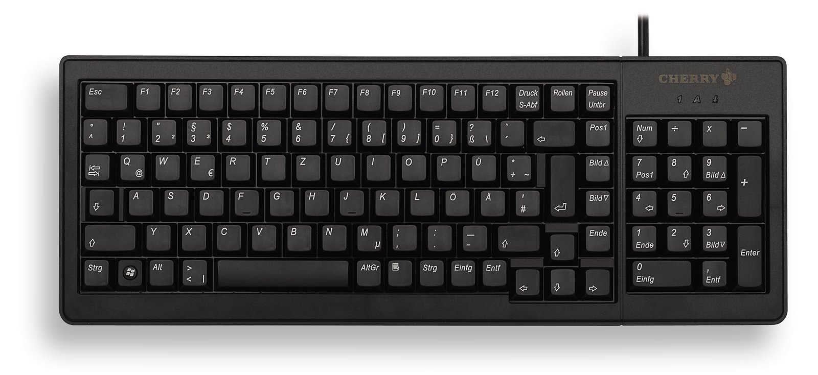 Cherry XS Complete G84-5200 - Tastatur - PS/2, USB - TL: Französisch, AZERTY - Schwarz