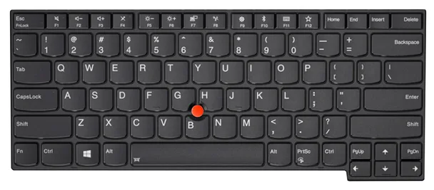 Chicony Ersatztastatur Notebook - mit Trackpoint - TL: Nordisch, QWERTY, Ansicht 2