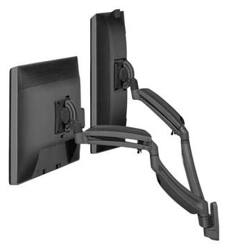 Chief Kontour Dynamic Dual Monitor Mount - For Displays 10-30 - Black - Befestigungskit (Wandmontage, 2 Gelenkarme) von LumaTech