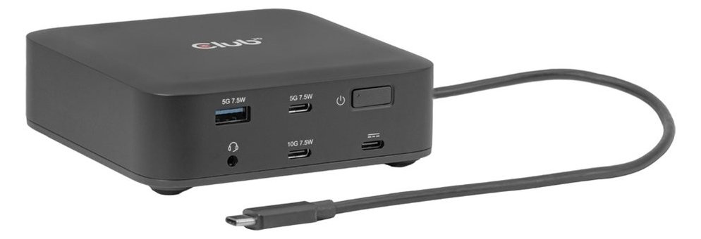 Club 3D 12-1 USB-CQuad Docking Station 2x DisplayPort HDMI 4K60Hz PD3.0100Watt Ethernet 2.