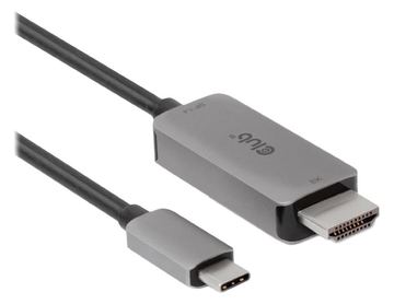 Club 3D Adapterkabel - 24 pin USB-C männlich zu HDMI männlich - 3 m - aktiv, Support von 4K 120 Hz, unterstützt 8K 60 Hz von LumaTech