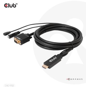 Club 3D Adapterkabel - HDMI, Mikro-USB Typ B (nur Strom) von LumaTech