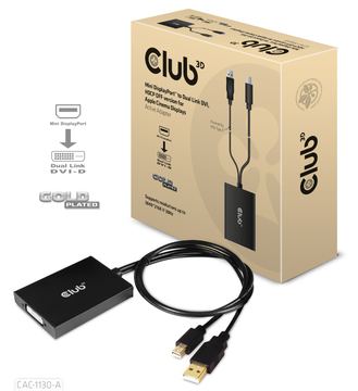 Club 3D Adapterkabel - Mini DisplayPort, USB (nur Strom) von LumaTech