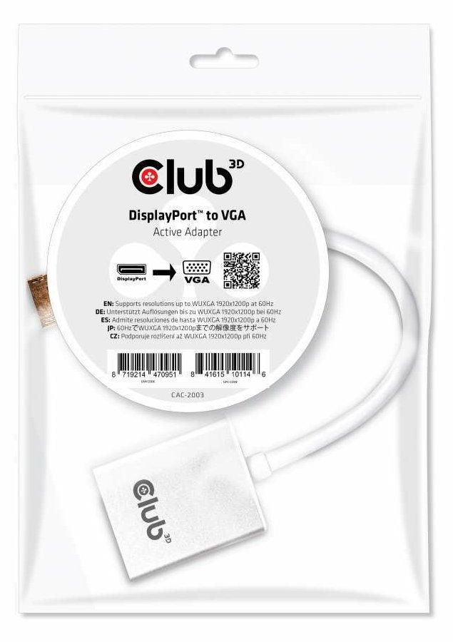 Club 3D CAC-2003 - Videokonverter - DisplayPort