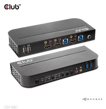 Club 3D CSV-1382 - KVM-/Audio-Switch - 2 x KVM/Audio von LumaTech