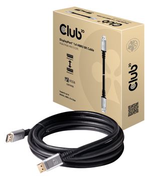 Club 3D DisplayPort-Kabel - DisplayPort (M) - zu DisplayPort (M) - DisplayPort 1.4 - 4 m - 8K Unterstützung von LumaTech