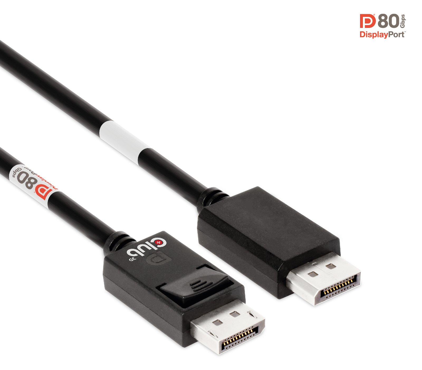 Club 3D DisplayPort-Kabel - DisplayPort (M) - zu DisplayPort (M) - DisplayPort 2.1 - 1.2 m - Support von 4K 120 Hz