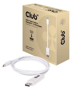 Club 3D DisplayPort-Kabel - USB-C (M) bis DisplayPort (M) von LumaTech