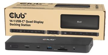 Club 3D Dockingstation - 14 in 1 Quad-Display-Dockingstation 4K60Hz PD 100W*Club - Kabel - Digital/Daten von LumaTech