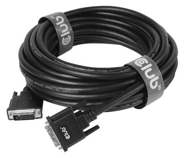 Club 3D DVI-Kabel - Dual Link - DVI-D (M) - zu DVI-D (M) - 10 m - Daumenschrauben - hauchvergoldete Kontakte von LumaTech