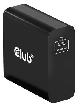 Club 3D Netzteil - GaN-Technologie - 140 Watt - 5 A - Power Delivery 3.1 (24 pin USB-C) von LumaTech