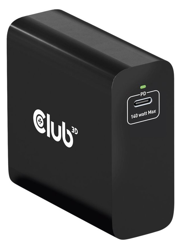 Club 3D Netzteil - GaN-Technologie - 140 Watt - 5 A - Power Delivery 3.1 (24 pin USB-C)