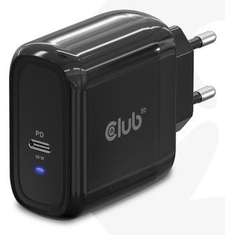 Club 3D Reiseladegerät 1xUSB Typ C PD 65W retail von LumaTech