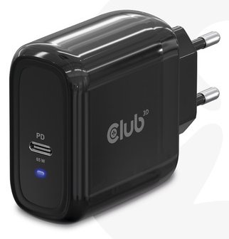 Club 3D Reiseladegerät 1xUSB Typ C PD 65W retail