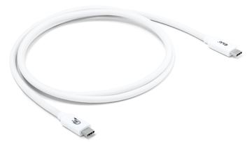 Club 3D Thunderbolt-Kabel - 24 pin USB-C (M) - zu 24 pin USB-C (M) - 1.2m - weiß von LumaTech