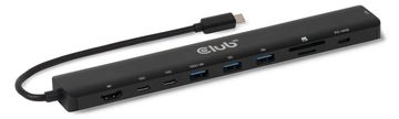 Club 3D Tragbare Docking USB-C ->2xUSB-C/3xUSB-A/HDMI/SD 140W retail von LumaTech