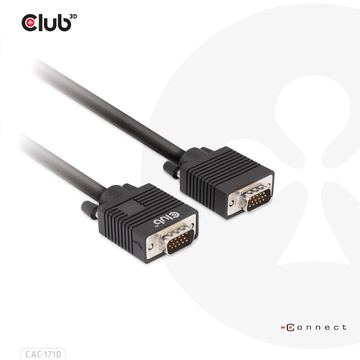Club 3D VGA-Kabel - HD-15 (VGA) (M) zu HD-15 (VGA) - (M) - 10 m - 1080p-Unterstützung von LumaTech