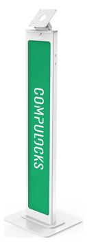 Compulocks VESA Brandable Floor Stand - Aufstellung - für Tablett - Aluminium - weiß - Bodenaufstellung von LumaTech