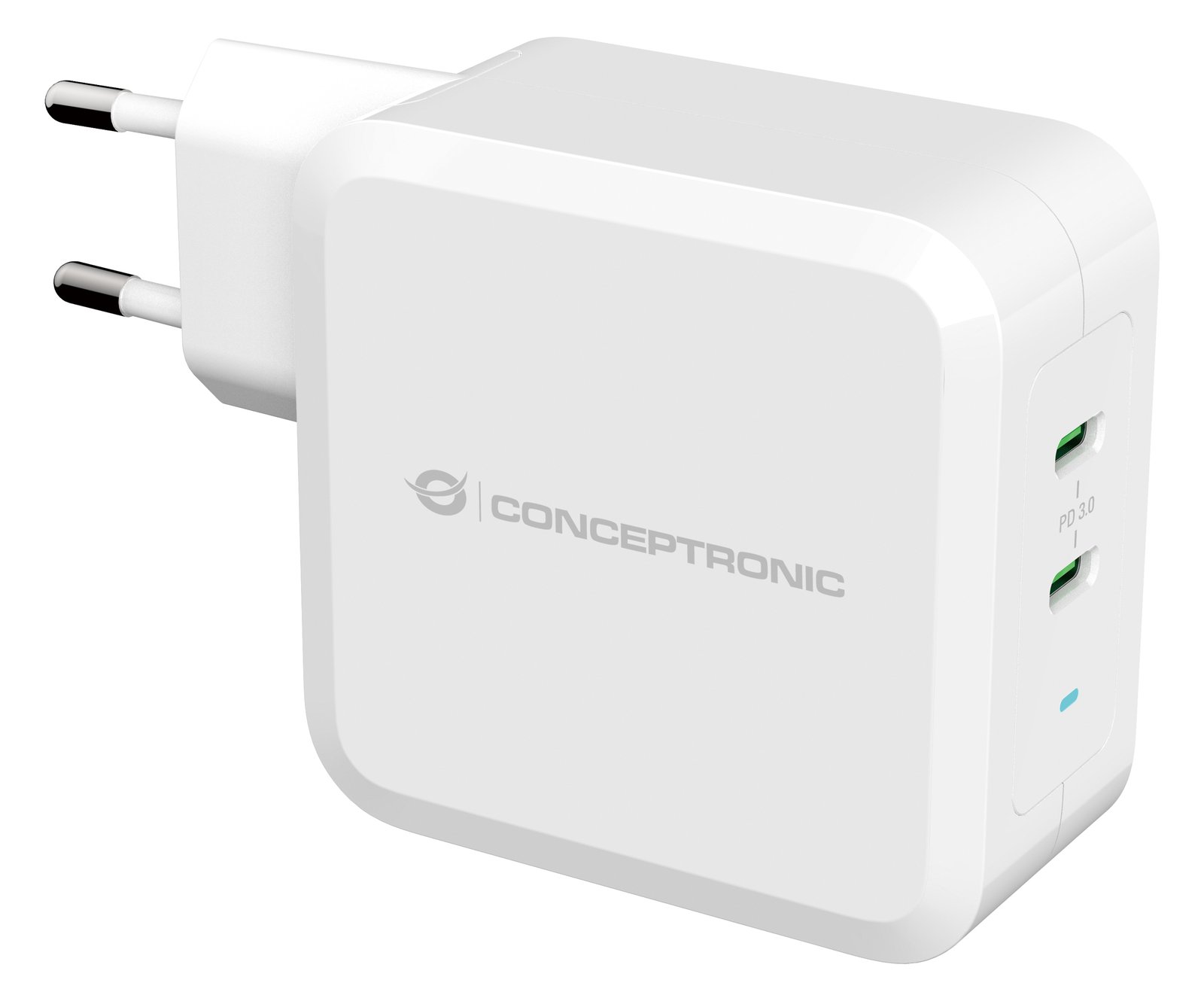 Conceptronic ALTHEA - Netzteil - 100 Watt - PD 3.0 - 2 Ausgabeanschlussstellen (2 x USB-C)