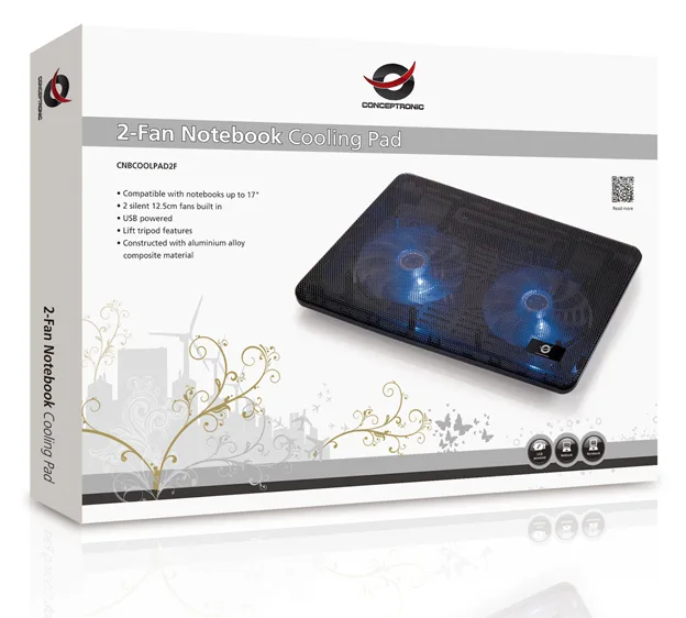 Conceptronic CNBCOOLPAD2F - Notebook-Kühlpad - 39.6 cm (15.6), Ansicht 5