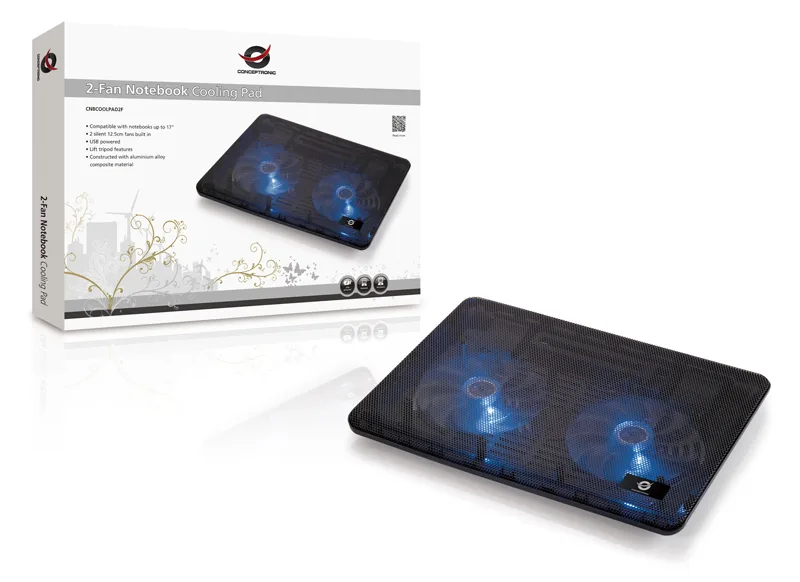 Conceptronic CNBCOOLPAD2F - Notebook-Kühlpad - 39.6 cm (15.6), Ansicht 6