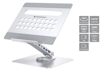 Conceptronic Tablet Halterung inkl 7-in-1 Docking Station si von LumaTech