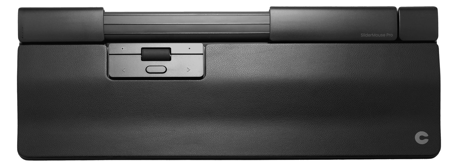 Contour SliderMouse Pro - Zentrales Zeigegerät - mit verlängerter Armauflage und veganem Leder - ergonomisch - 6 Tasten