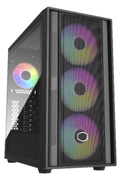 Cooler Master MasterBox 600 - Mid tower - E-ATX - Seitenteil mit Fenster (gehärtetes Glas) - Schwarz von LumaTech