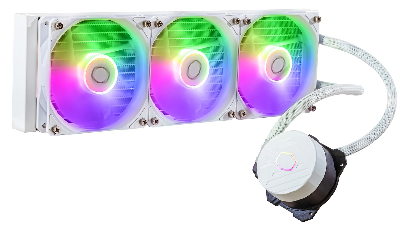 Cooler Master MasterLiquid 360L Core ARGB - White Edition - Prozessor-Flüssigkeitskühlsystem - Kühlergröße: 360 mm