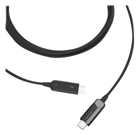 Corning AOC-CCU6JPN010M20 - 10 m - USB C - USB C - 40 Gbit/s - Schwarz