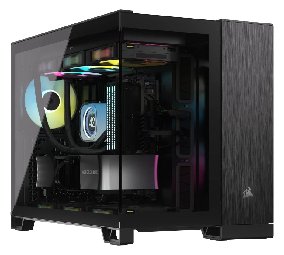 Corsair 2500X - Mid tower - micro ATX - Seitenteil mit Fenster (gehärtetes Glas)