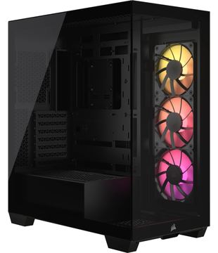 Corsair 3500X ARGB - Mid tower - E-ATX - Seitenteil mit Fenster (gehärtetes Glas) - Schwarz von LumaTech