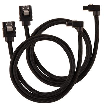 Corsair Premium Sleeved - SATA-Kabel - Serial ATA 150/300/600 - SATA (M) - Schwarz von LumaTech