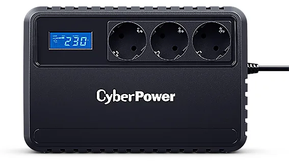 CyberPower Systems USV BU-Serie 650VA/360W Line-Interactive USB LCD, Ansicht 3