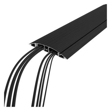 Dataflex Addit Kabelschutz 150cm gerade schwarz von LumaTech