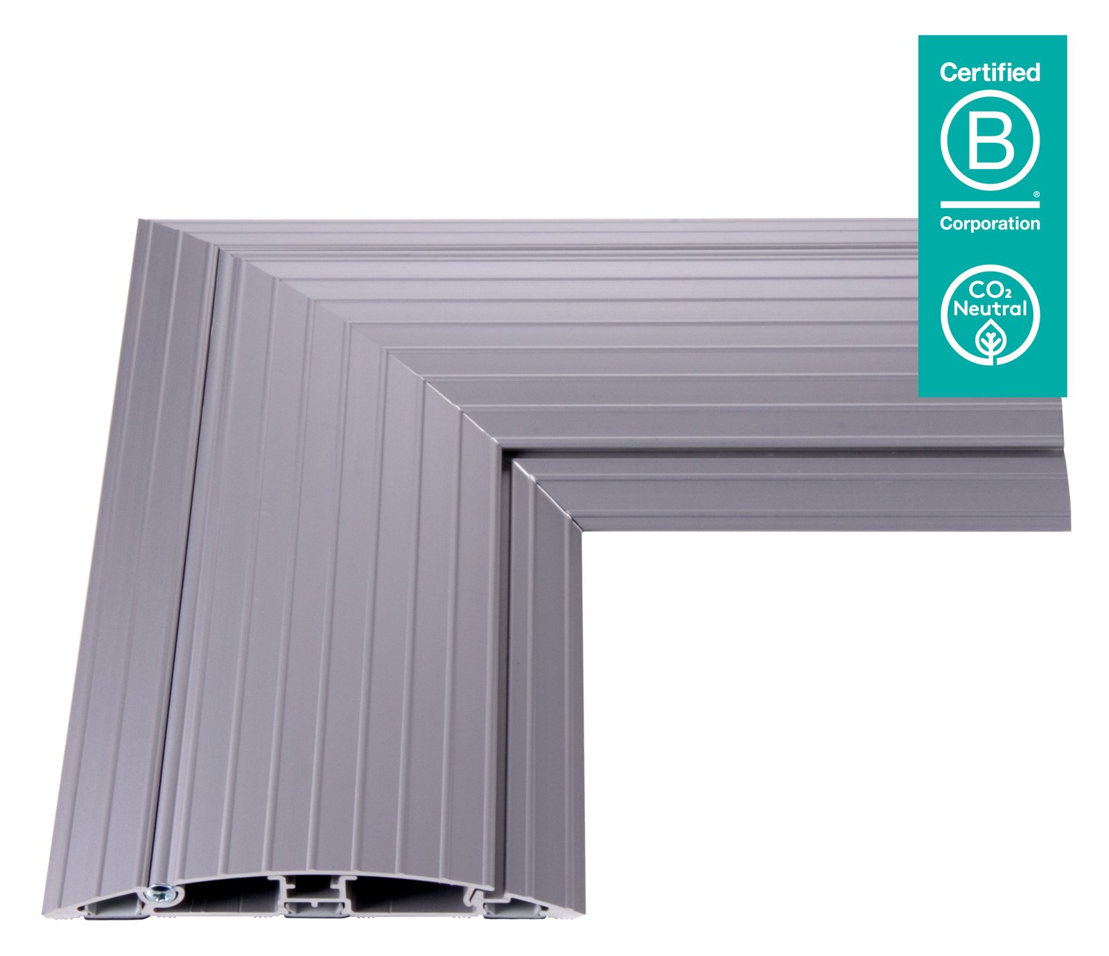 Dataflex Kabel-Floor-Guard - Silber - Addit Kabelschutz - Eckverbindung 482