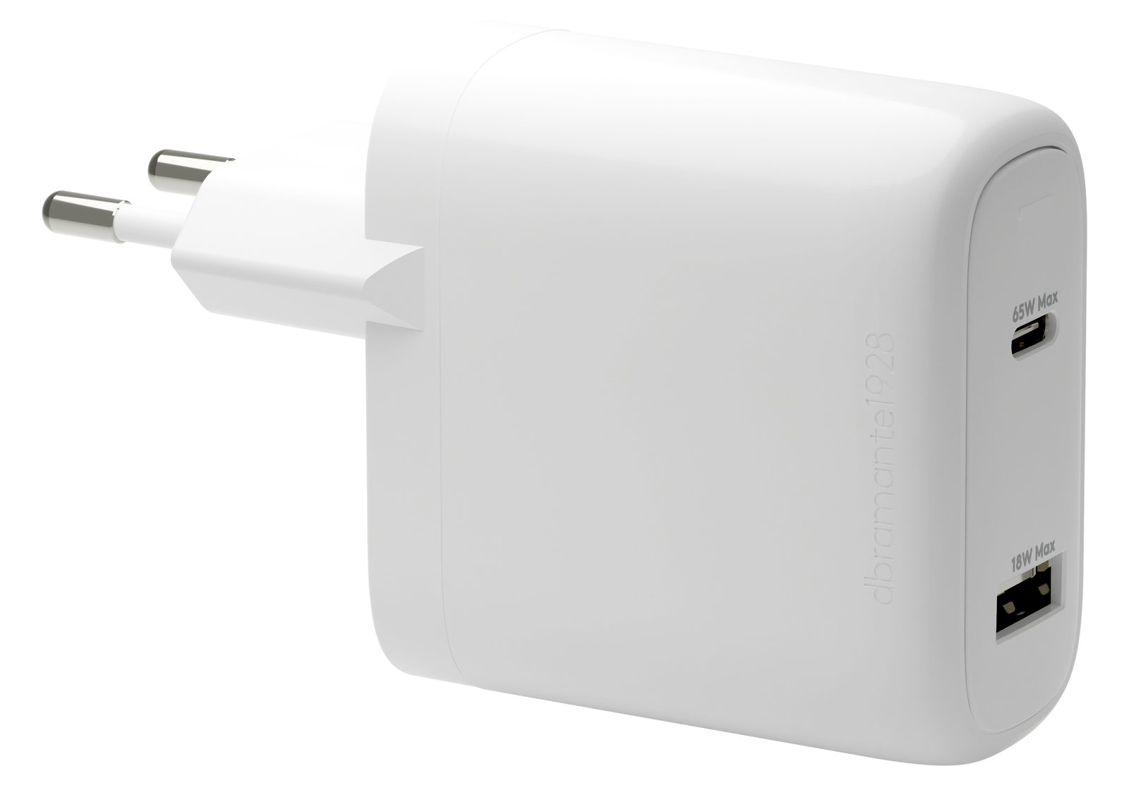 dbramante1928 re-charge - Netzteil - 65 Watt - 2 Ausgabeanschlussstellen (24 pin USB-C, USB)