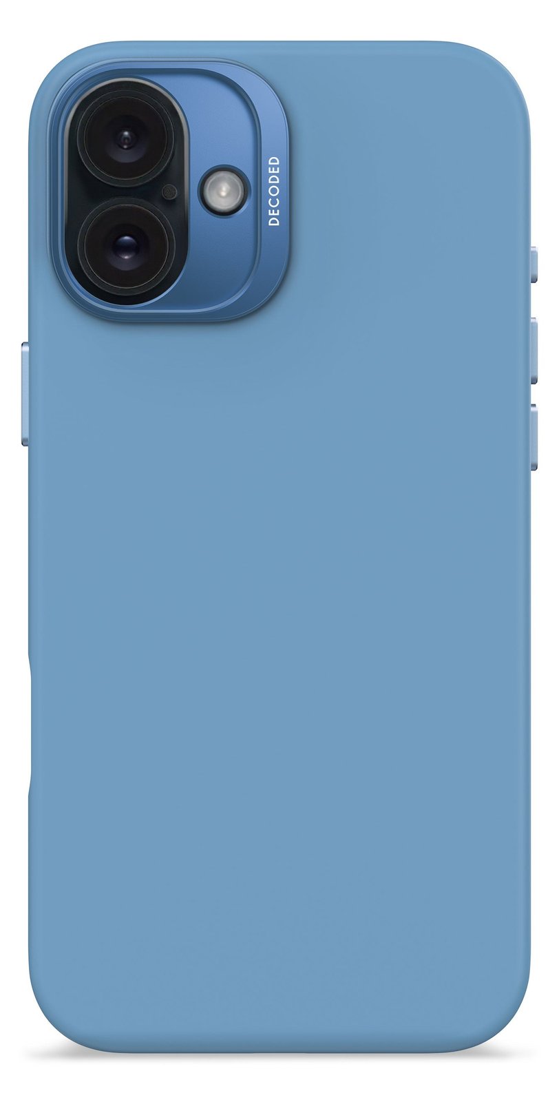Decoded AntiMicrobial Silicone Backc. iPhone 16 Plus Light Blue