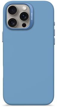 Decoded AntiMicrobial Silicone Backc. iPhone 16 Pro Max L. Blue von LumaTech