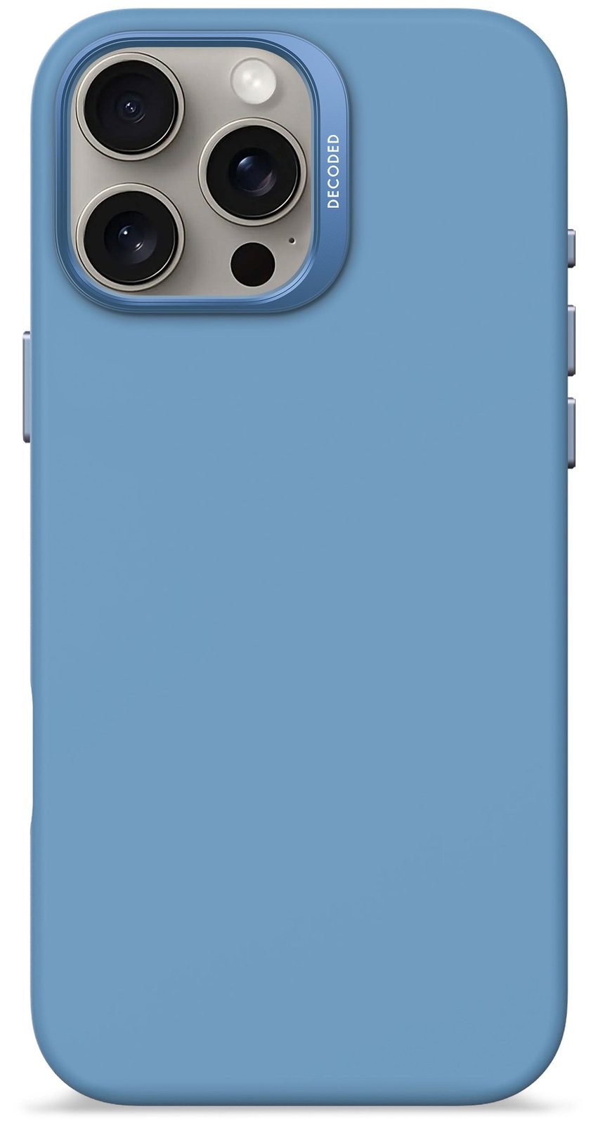Decoded AntiMicrobial Silicone Backc. iPhone 16 Pro Max L. Blue