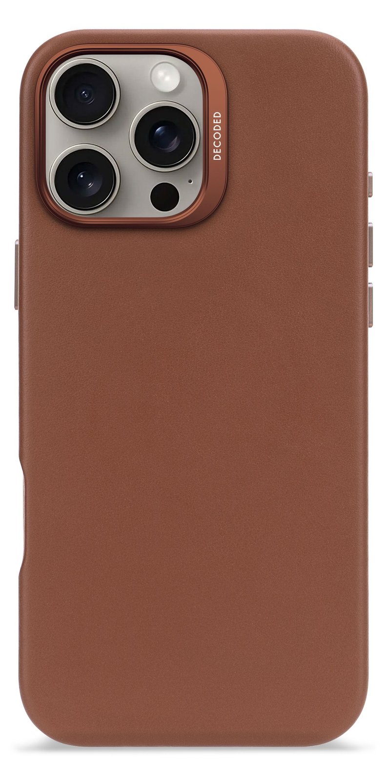 Decoded Leather Backcover iPhone 16 Pro Max Tan