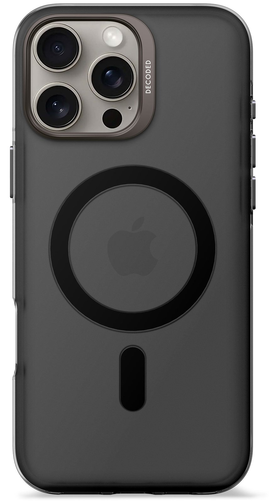 Decoded Recycled Plastic Backc. iPhone 16 Pro Max Transp. Black