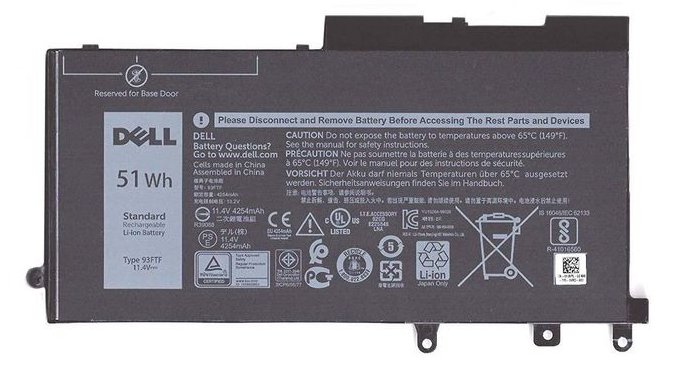 Dell  Laptop-Batterie (gleichwertig mit: Dell D4CMT, Dell 93FTF)